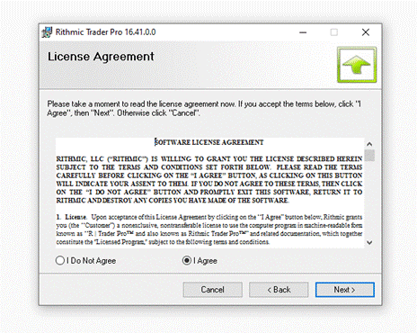 Accept the licence agreement